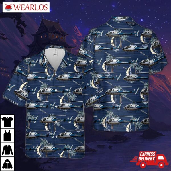 Phoenix Police Helicopter Hawaiian Shirt