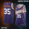 Phoenix Suns #35 Kevin Durant 24 Icon Edition Purple Jersey Unisex