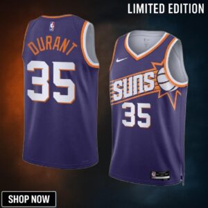 Phoenix Suns #35 Kevin Durant 24 Icon Edition Purple Jersey Unisex
