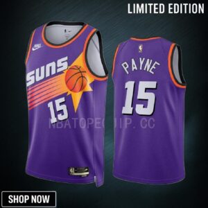 Phoenix Suns Cameron Payne 15 -23 Classic Edition Purple Men Jersey Swingman