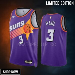 Phoenix Suns Chris Paul 00 -23 Classic Edition Purple Men Jersey Swingman