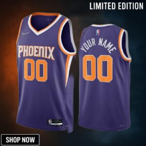 Phoenix Suns Custom 00 Purple Icon Edition Jersey