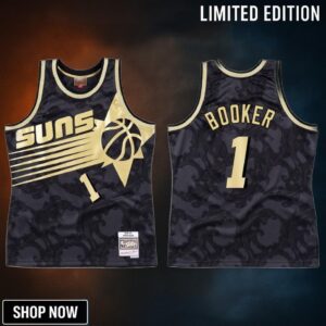 Phoenix Suns Devin Booker 1 Hwc Jersey Men's Black Toile