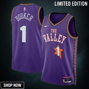 Phoenix Suns Nike City Edition Swingman Jersey - Purple Devin Booker Unisex