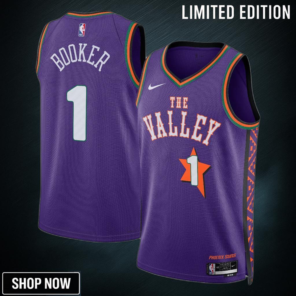 Phoenix Suns Nike City Edition Swingman Jersey - Purple Devin Booker Unisex