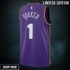 Phoenix Suns Nike City Edition Swingman Jersey - Purple Devin Booker Unisex
