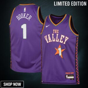 Phoenix Suns Nike City Edition Swingman Jersey - Purple Devin Booker Youth