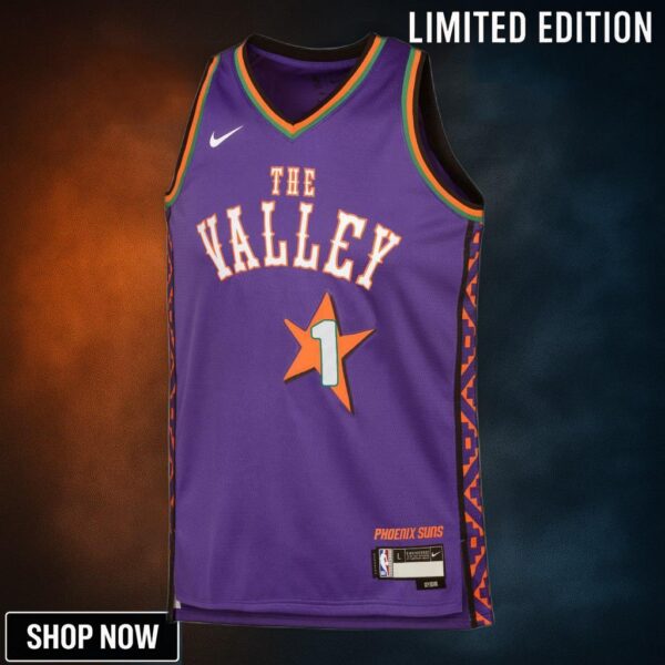 Phoenix Suns Nike City Edition Swingman Jersey - Purple Devin Booker Youth
