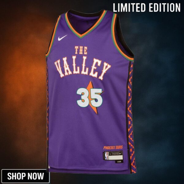 Phoenix Suns Nike City Edition Swingman Jersey - Purple Kevin Durant Youth