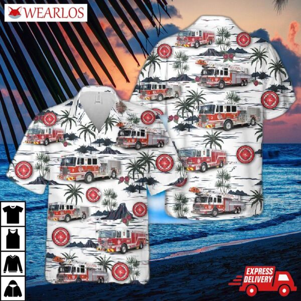 Pittsburgh Pennsylvania Fire Department Firefighter Fighter Rescue Hawaiian Shirt