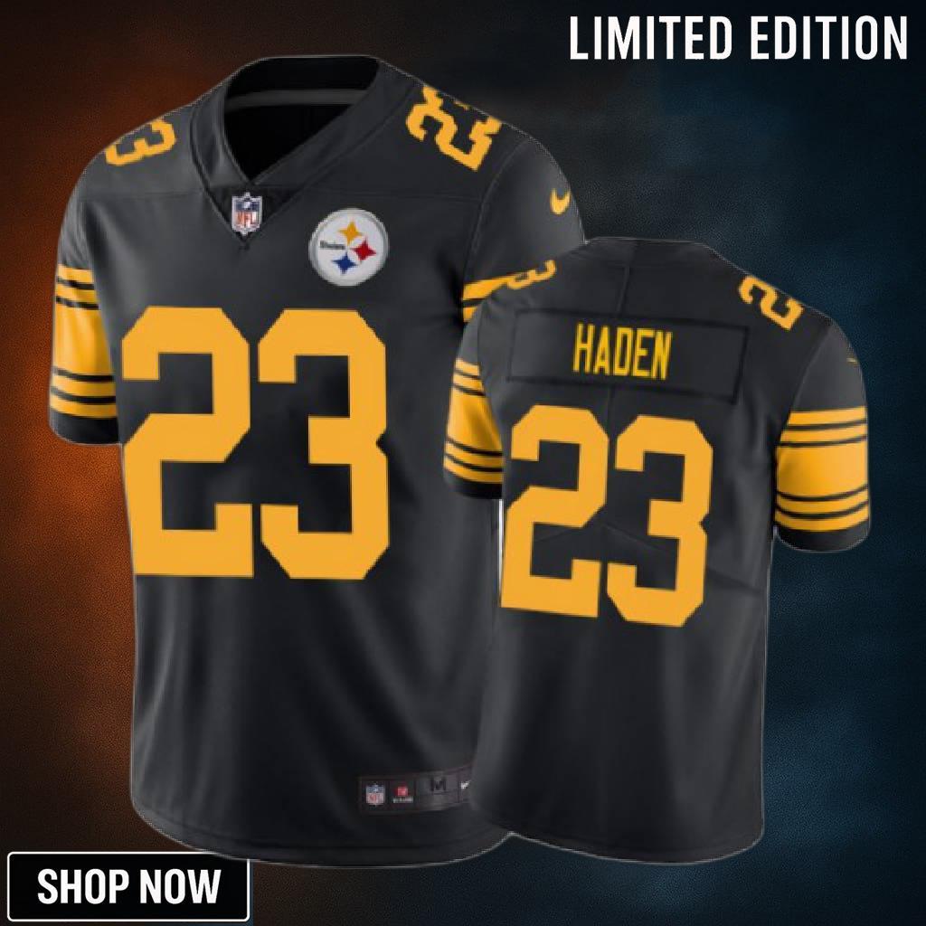 Pittsburgh Steelers #23 Joe Haden Nike Color Rush Black Jersey