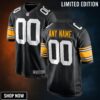 Pittsburgh Steelers Alternate Custom Game Jersey - Black Jerseys Nfl