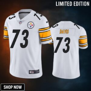 Pittsburgh Steelers Carlos Davis 73 White Vapor Untouchable Limited Jersey