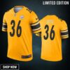 Pittsburgh Steelers Jerome Bettis Gold Inverted Legend Jersey
