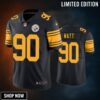 Pittsburgh Steelers T.j. Watt Black Nike Color Rush Limited Jersey