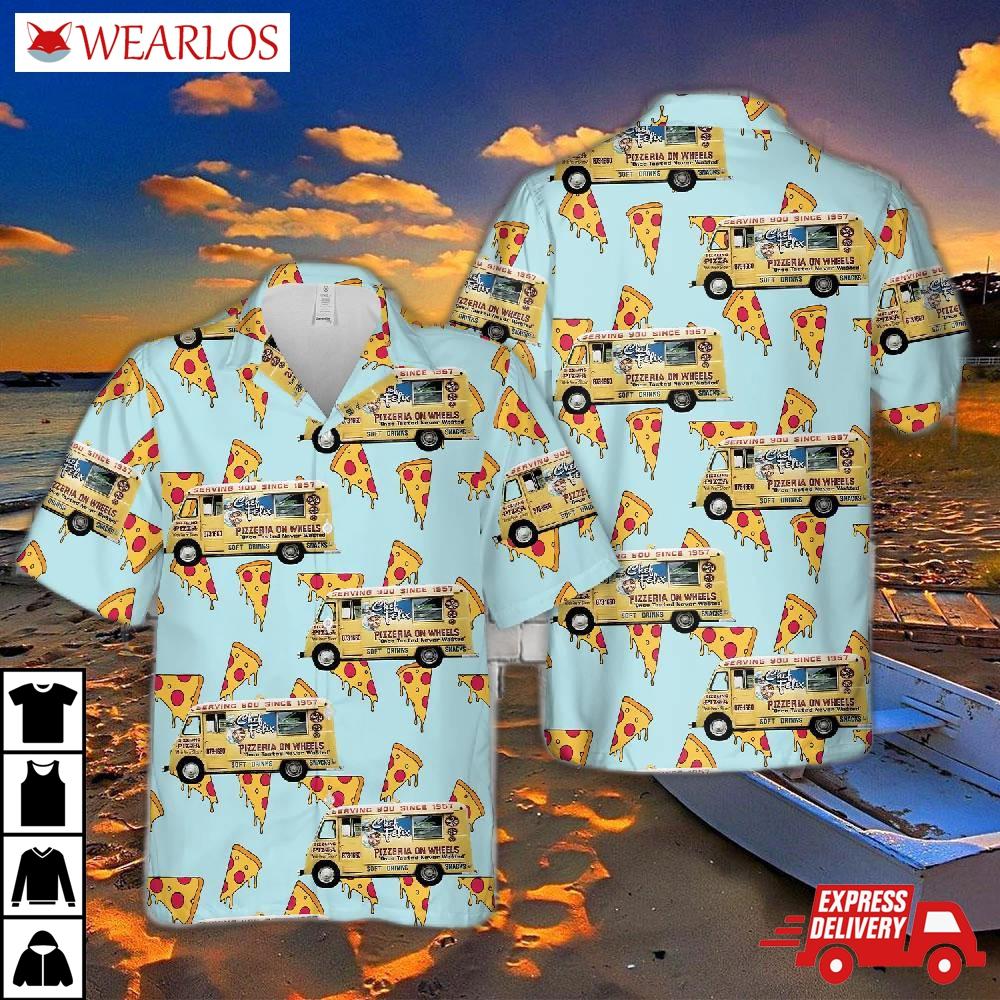 Pizza Food Truck Hawaiian Shirt