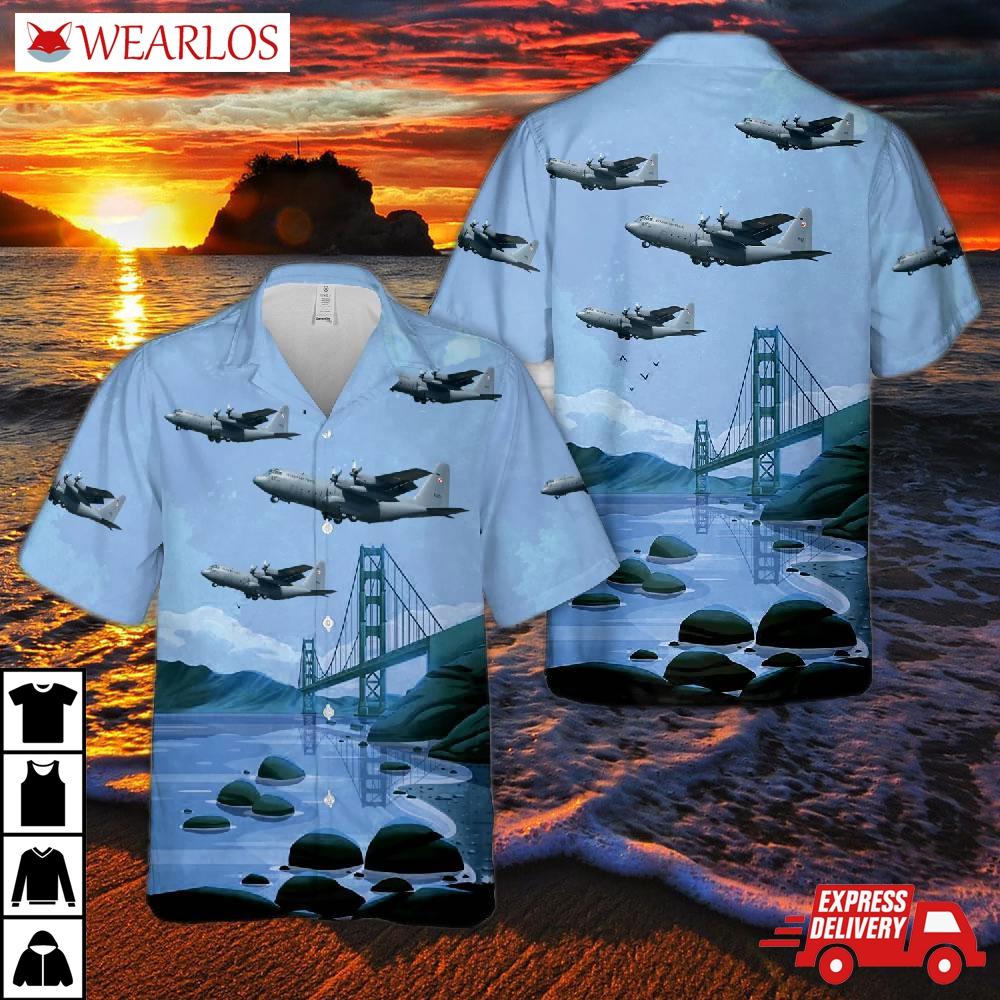 Polish Air Force C-130 Hawaiian Shirt