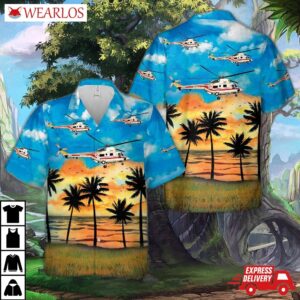 Polish Air Force Pzl-swidnik W3a Sokol Hawaiian Shirt
