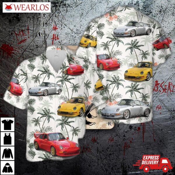 Porsche 911 Carrera Rs Clubsport Hawaiian Shirt