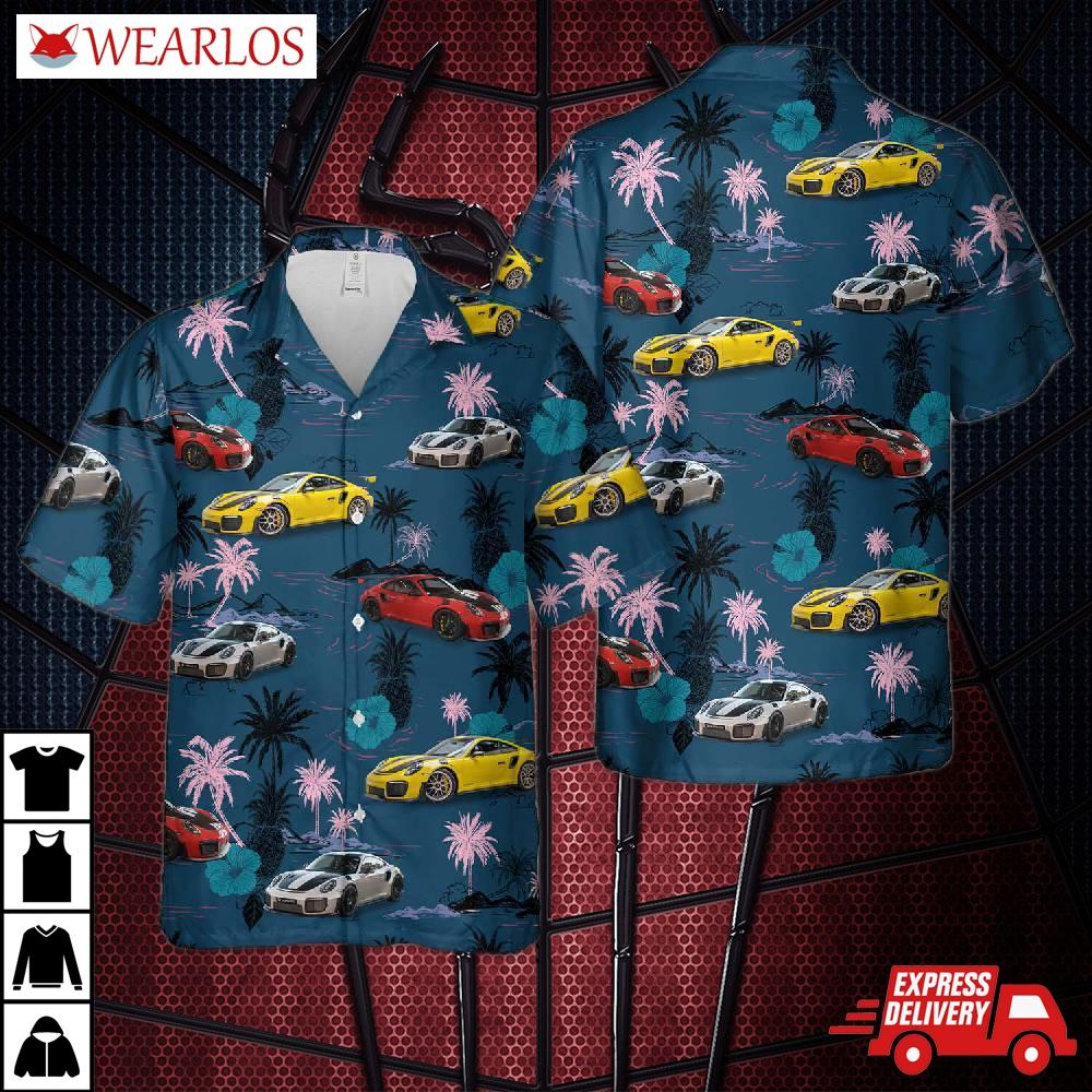Porsche 991 Gt2 Rs Hawaiian Shirt