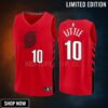 Portland Trail Blazers 10 Nassir Little Statement Edition Men Jersey -23 Fast Break Player Red