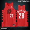 Portland Trail Blazers 26 Justise Winslow Red Jersey -23 Statement Edition