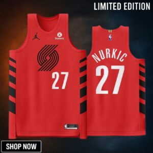 Portland Trail Blazers 27 Jusuf Nurkic Red Jersey -23 Statement Edition