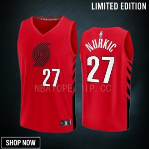 Portland Trail Blazers 27 Jusuf Nurkic Statement Edition Men Jersey -23 Fast Break Player Red