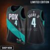 Portland Trail Blazers Greg Brown 3D 4 -23 City Edition Black Jersey Swingman
