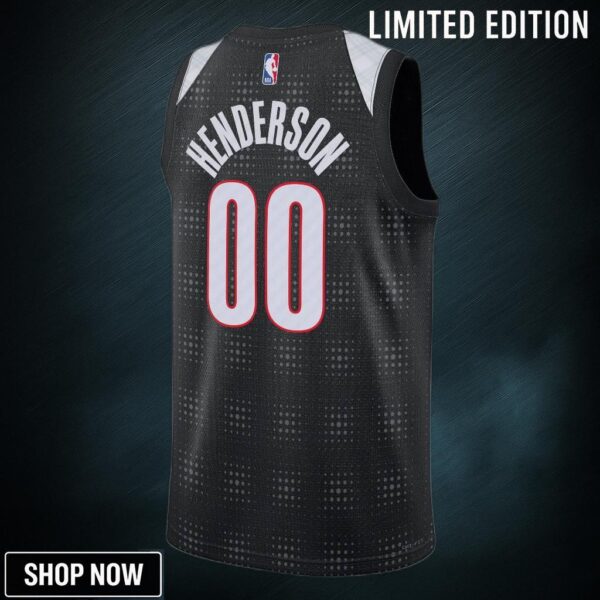 Portland Trail Blazers Nike City Edition Swingman Jersey - Black Scoot Henderson Unisex