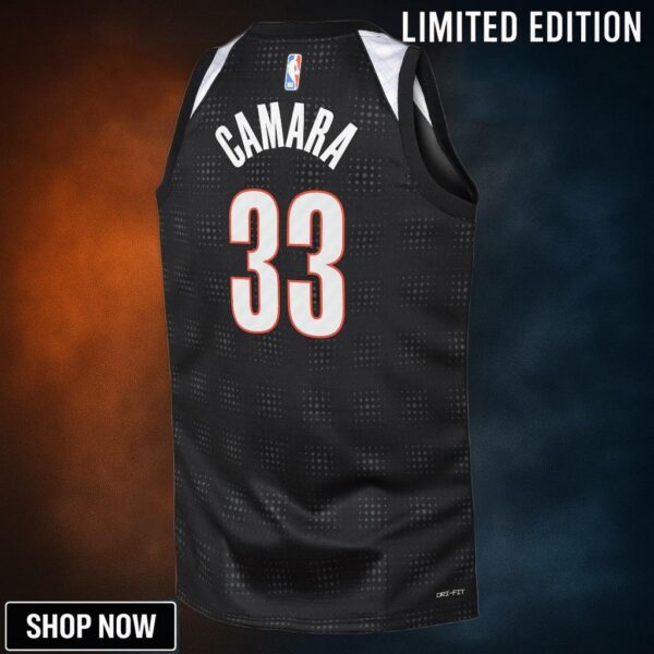 Portland Trail Blazers Nike City Edition Swingman Jersey - Black Toumani Camara Youth