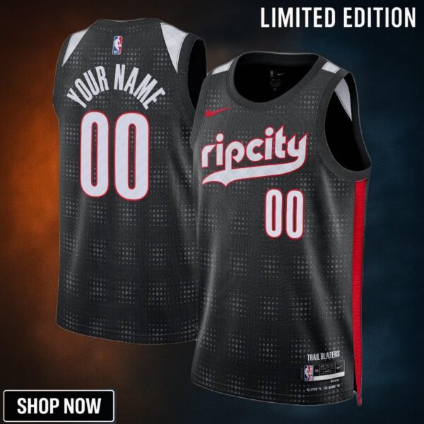 Portland Trail Blazers Nike City Edition Swingman Jersey - Custom Unisex