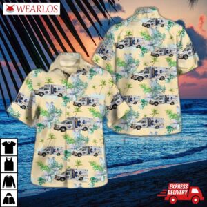 Poteau, Oklahoma, Le Flore County Ems Hawaiian Shirt