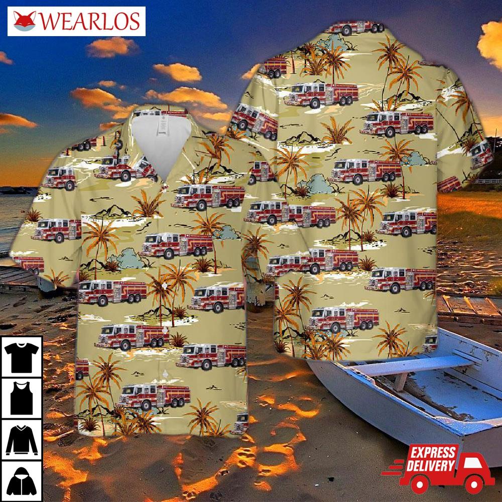 Prince George's County Fire/ems Department Tanker Hawaiian Shirt