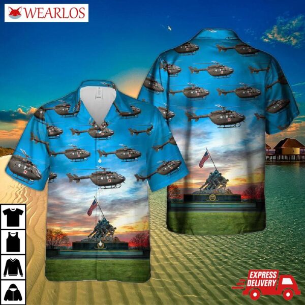 Puerto Rico Air National Guard 156th Airlift Wing Uh-72a Lakota Hawaiian Shirt