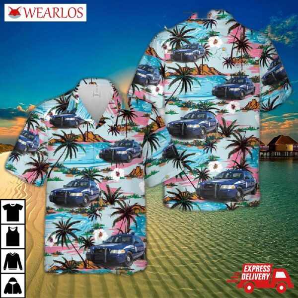 Puerto Rico State Police 2011 Ford Crown Victoria Hawaiian Shirt