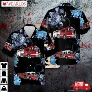 Pulaski Tri-county Fire Department Hawaiian Shirt