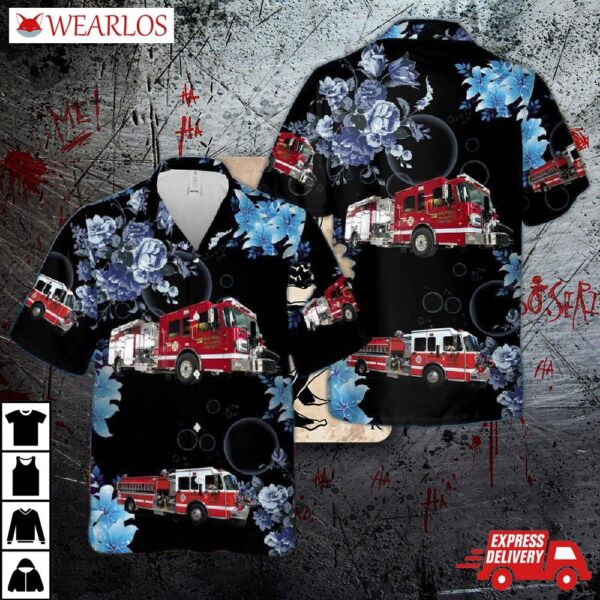 Pulaski Tri-county Fire Department Hawaiian Shirt