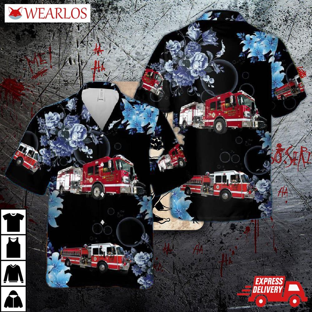 Pulaski Tri-county Fire Department Hawaiian Shirt
