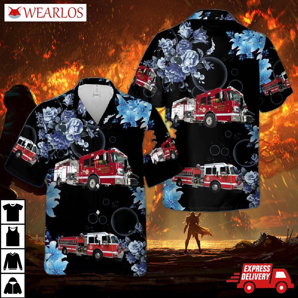 Pulaski Tri-county Fire Department Hawaiian Shirt