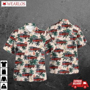 Queens New York Broad Channel Volunteer Fire Department Hawaiian Shirt
