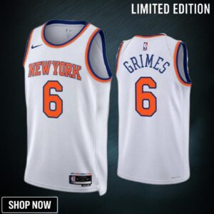 Quentin Grimes 6 New York Knicks White Jersey -23 Association Edition Swingman