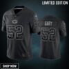 Rashan Gary 52 Green Bay Packers Black Reflective Limited Jersey - Men