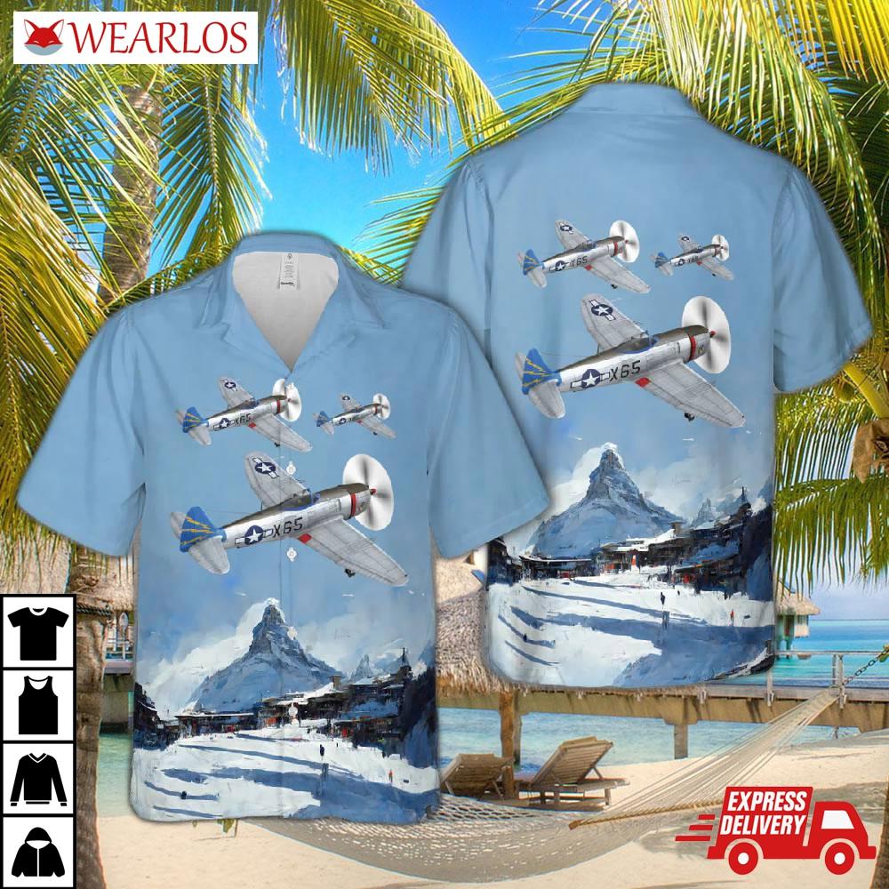 Republic P-47m Thunderbolt - The Trojan Warhorse Hawaiian Shirt