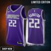 Richard Hamilton 22 Sacramento Kings Purple Icon Edition -23 Unisex Jersey Swingman