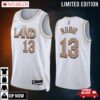 Ricky Rubio 13 -23 Cleveland Cavaliers White City Edition Jersey Swingman