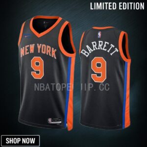 Rj Barrett 9 -23 New York Knicks Black City Edition Jersey Swingman