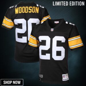 Rod Woodson Pittsburgh Steelers Mitchell & Ness Retired Player Legacy Replica Jersey - Black Nfl