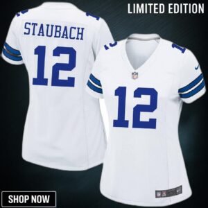 Roger Staubach Dallas Cowboys Nike Womens Retired Game Jersey - White