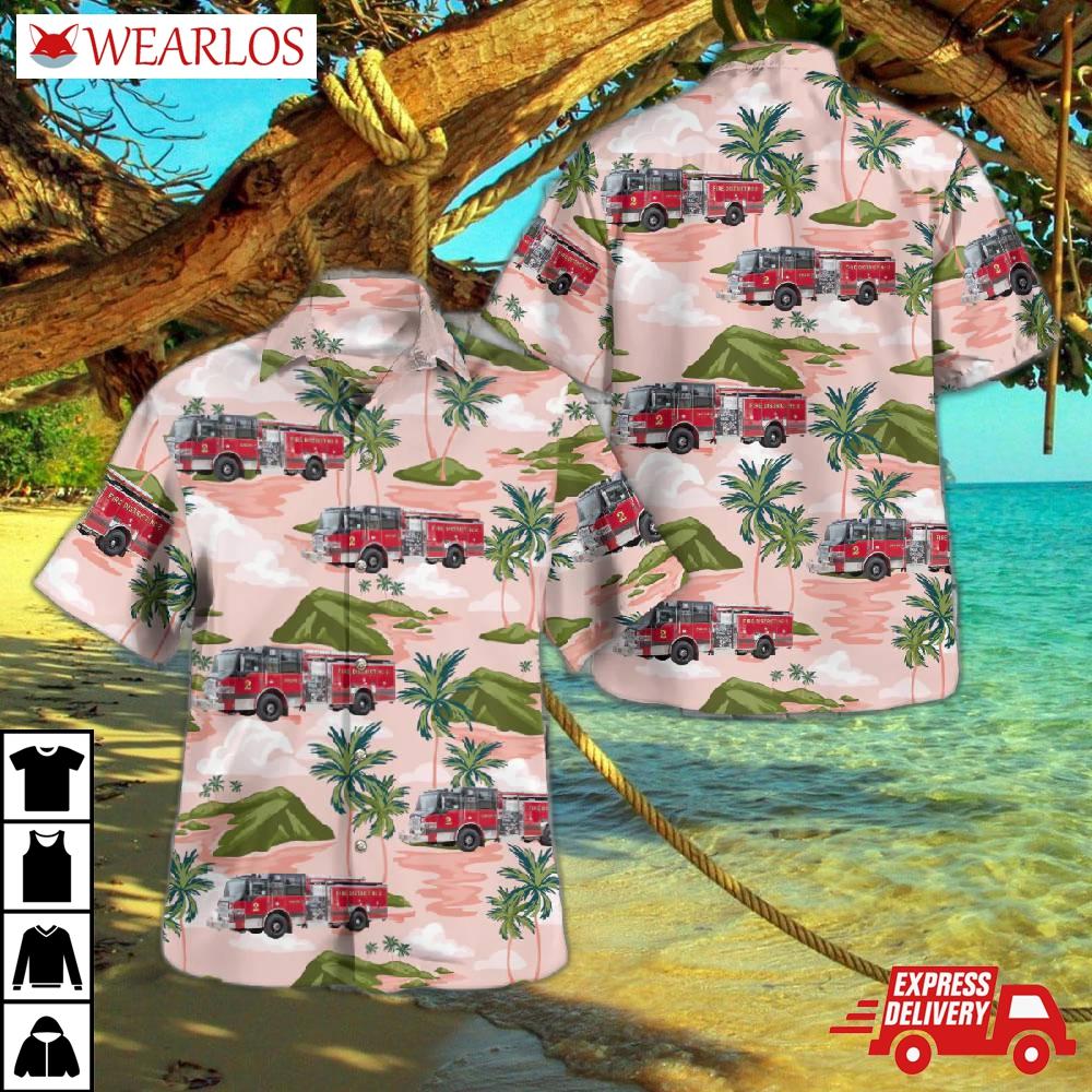 Roseburg, Oregon, Douglas County Fire District No.2 Hawaiian Shirt